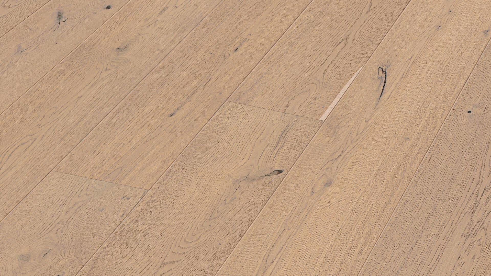 Lame de parquet contrecollé MEISTER Lindura HD 400 chêne Sand grey oak authentic