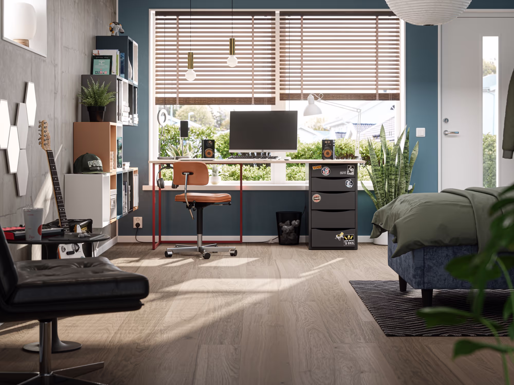 Lame de parquet hybride Bjelin Woodura Ekeborg chêne Mineral Grey 2