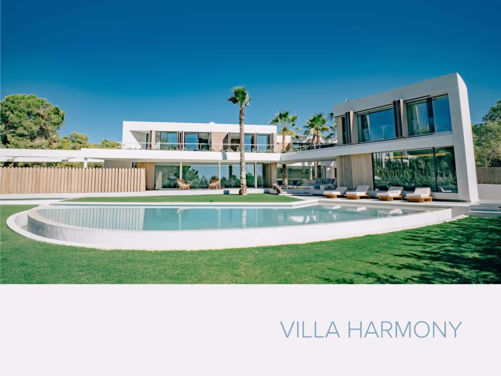 Accoya deck and cladding for Villa Harmony in Ibiza