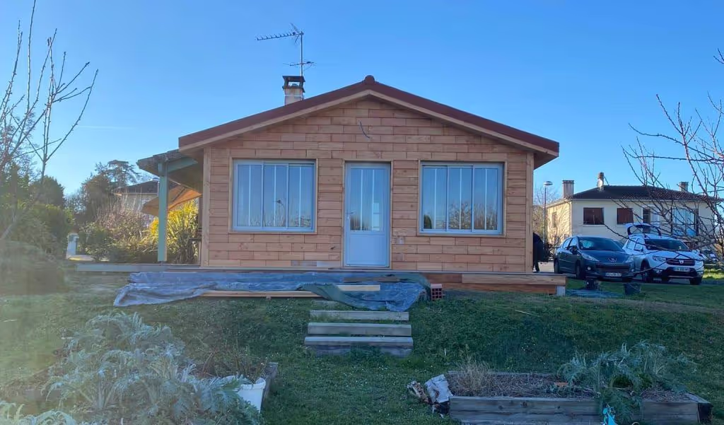 30 m² timber kit house extension – Gers