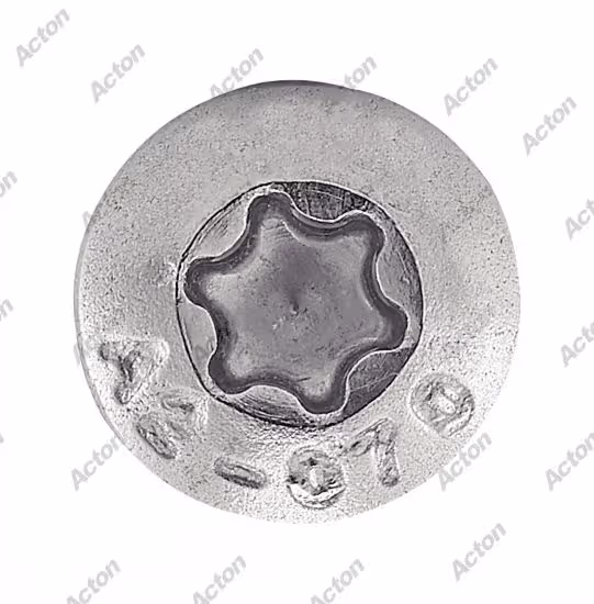 ISO 7380-1 type machine screw, domed head six-lobe, A2 stainless steel Acton 3