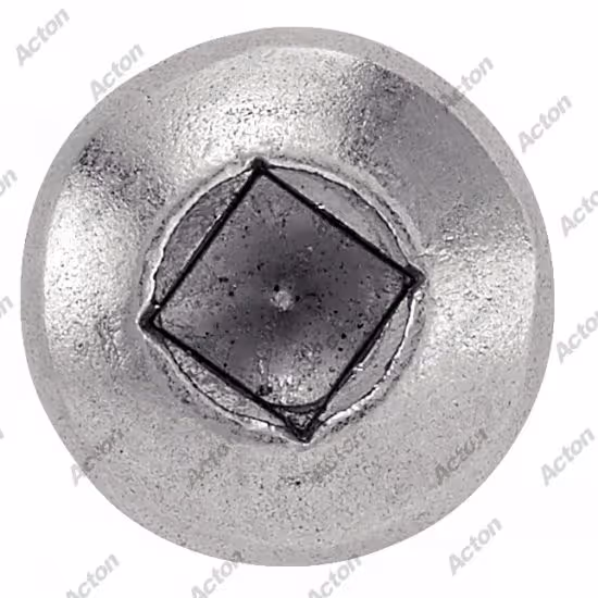Cylindrical head square recess sheet metal screw, A2 stainless steel, DIN 7981 Acton 3