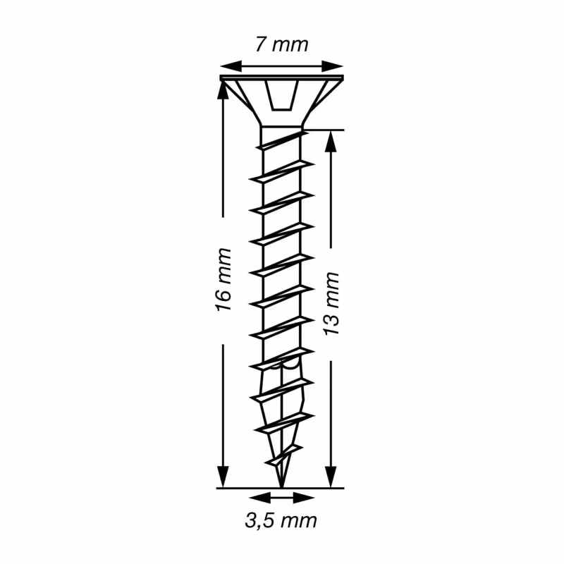 Vis universelle SPAX inox A2 tête fraisée Ø 3–6 mm 4