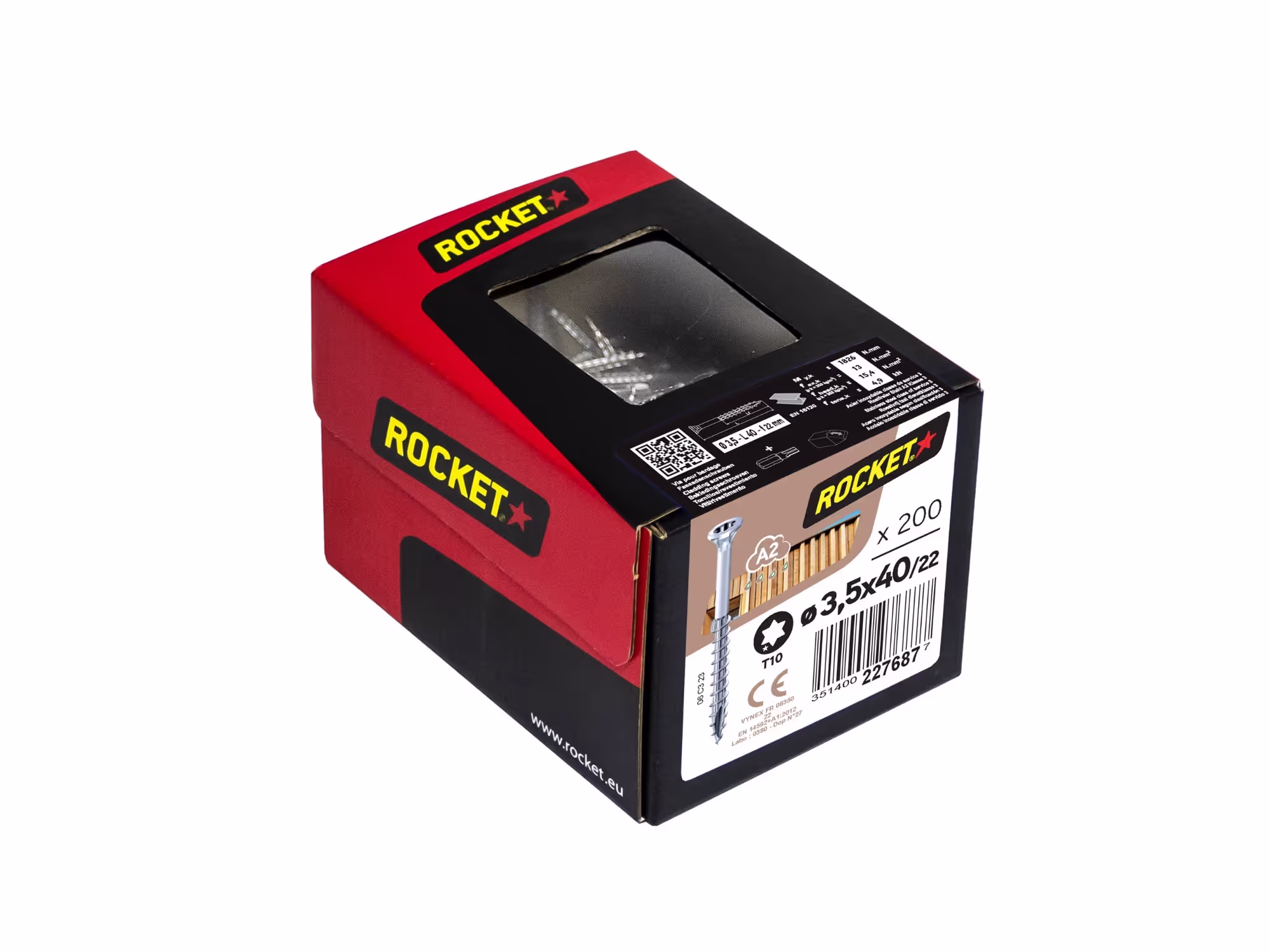 Vis Rocket Bardage inox A2 Boîte carton 3