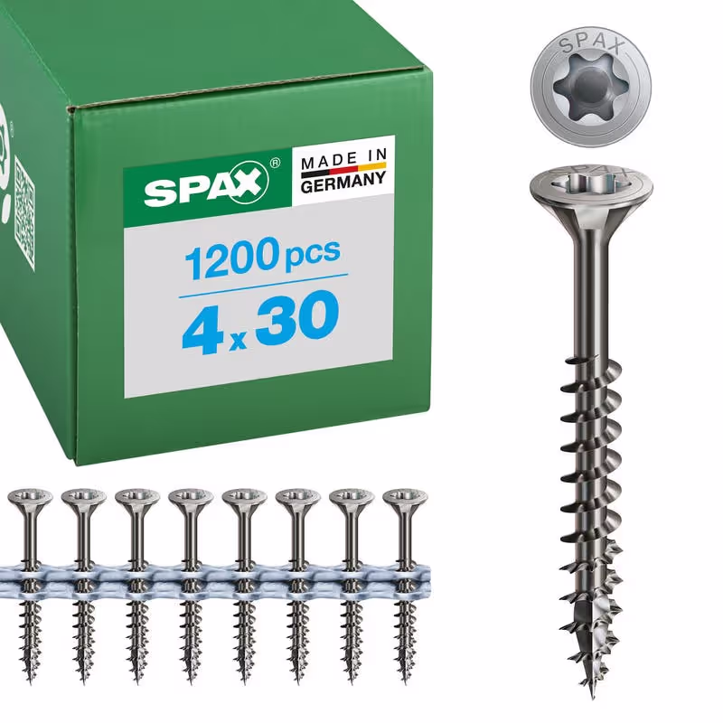 Vis universelle SPAX inox A2 sur bande 2