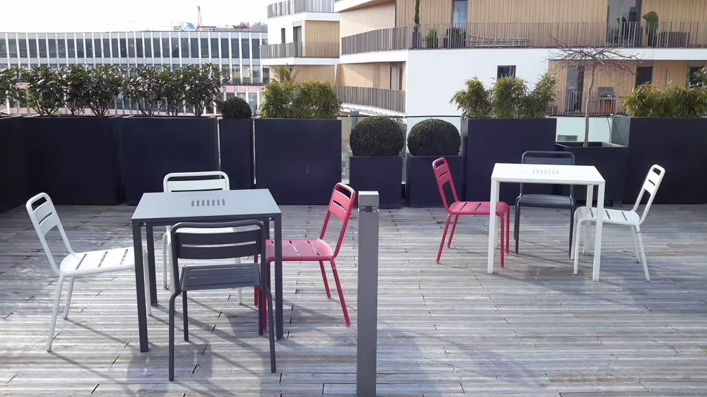 Terrace in Boulogne-Billancourt, Paris