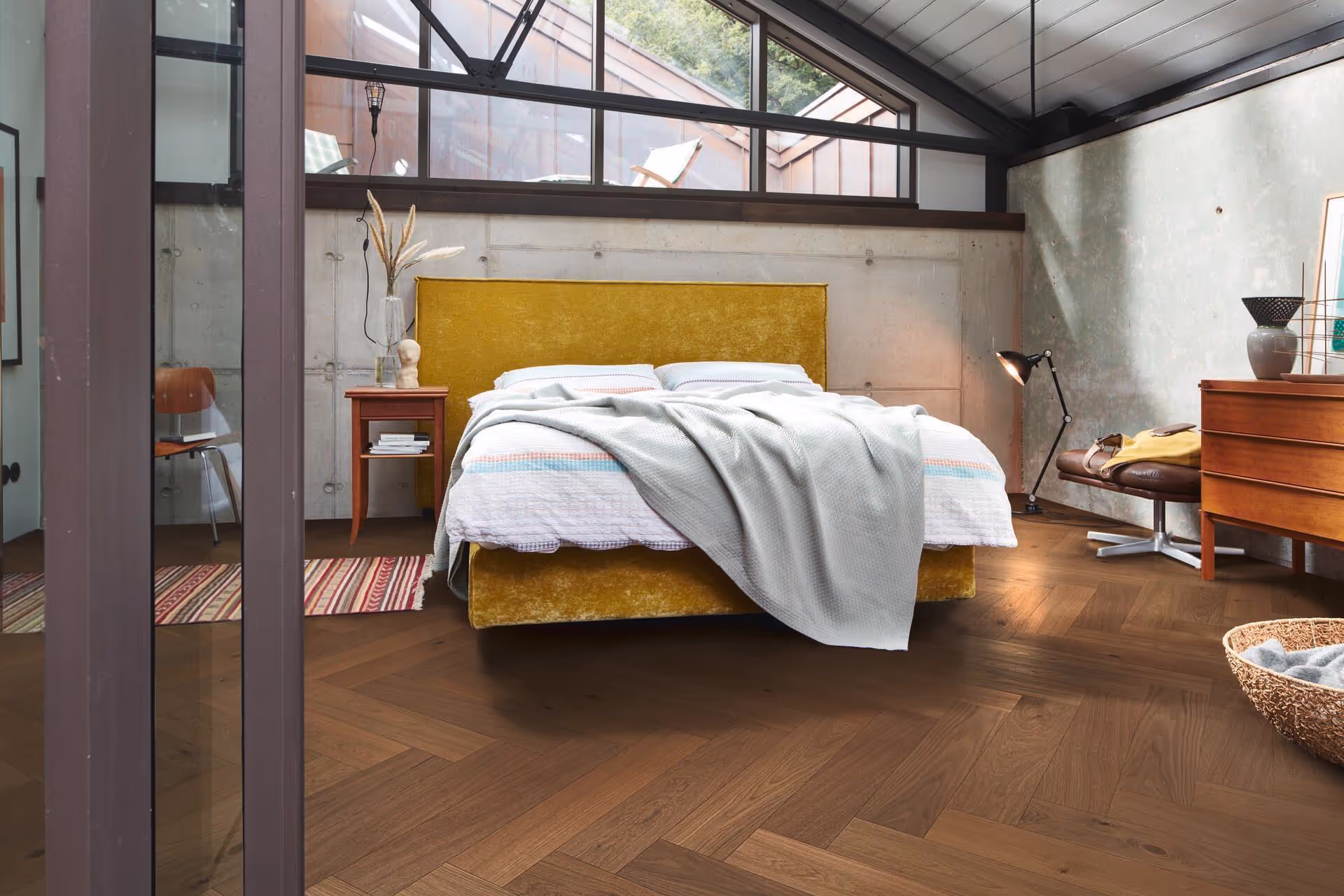 Lame de parquet contrecollé MEISTER Lindura HS 500 noyer Classic American walnut 3