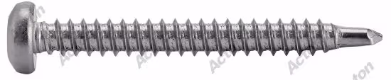 Cylindrical head six-lobe self-drilling screws, A4 stainless steel, DIN 7504 M 2
