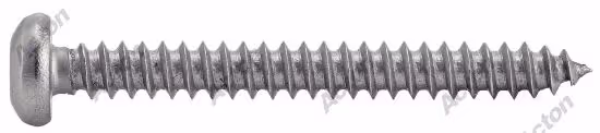 Cylindrical head square recess sheet metal screw, A2 stainless steel, DIN 7981 Acton 2