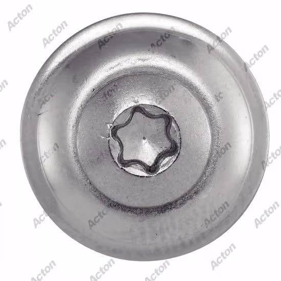 Wood screw + EPDM washer ø 20 DIN 7995, raised countersunk head s, A2 stainless steel 3