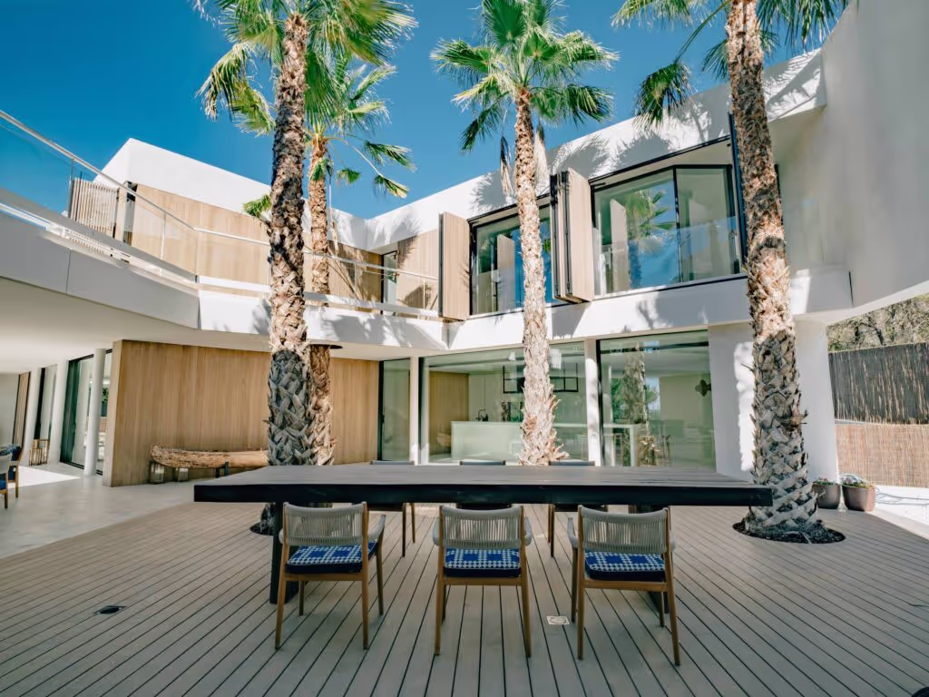Accoya deck and cladding for Villa Harmony in Ibiza