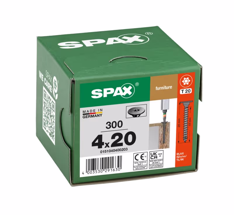 Vis pour panneau arrière SPAX noir BLAX 5