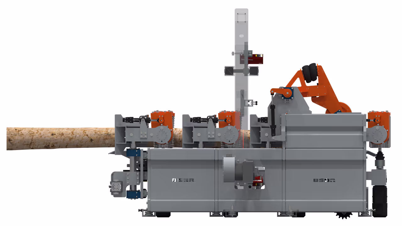 Log turning and positioning device 3