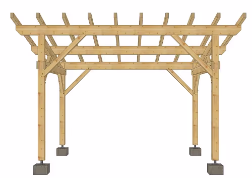 Carport en épicéa Rognier 5