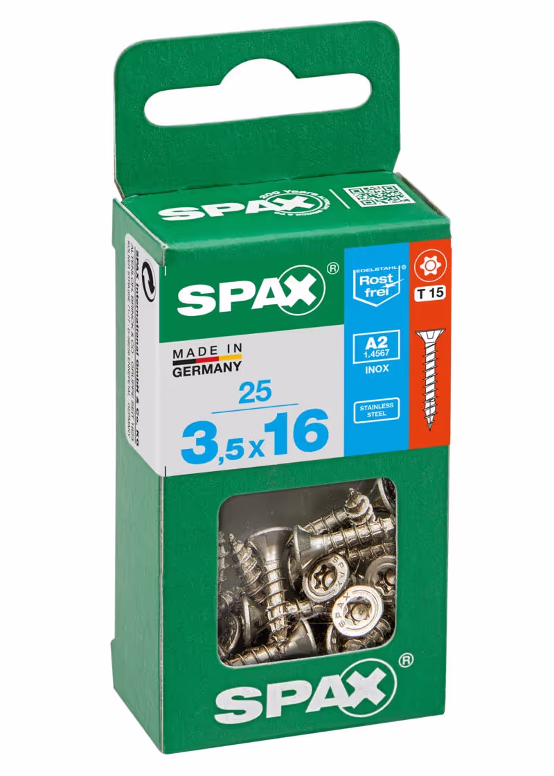 Vis universelle SPAX inox A2 tête fraisée Ø 3–6 mm 5