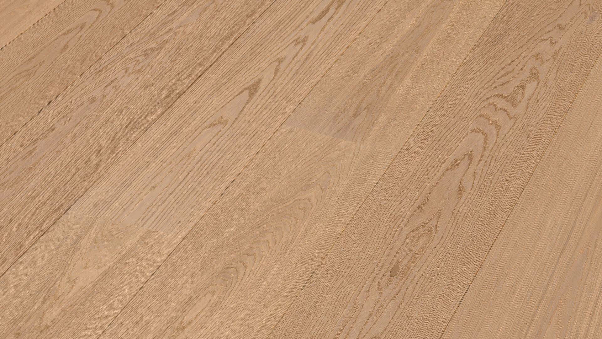 Lame de parquet contrecollé MEISTER Lindura HD 400 chêne Natural pure oak