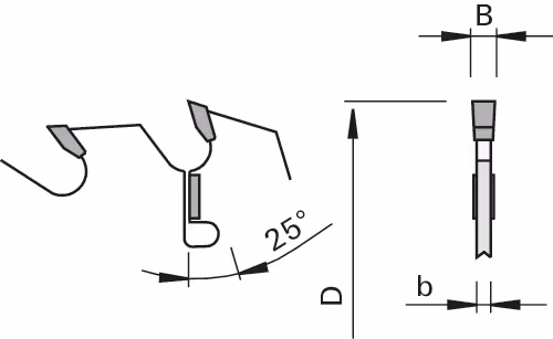 HW multi-rip saw blades with HW stabilisers “F” LEUCO 3