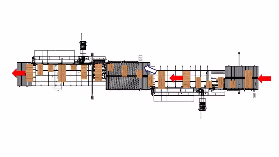 Flexible edgebanding line SCM Stefani Rocket H 2