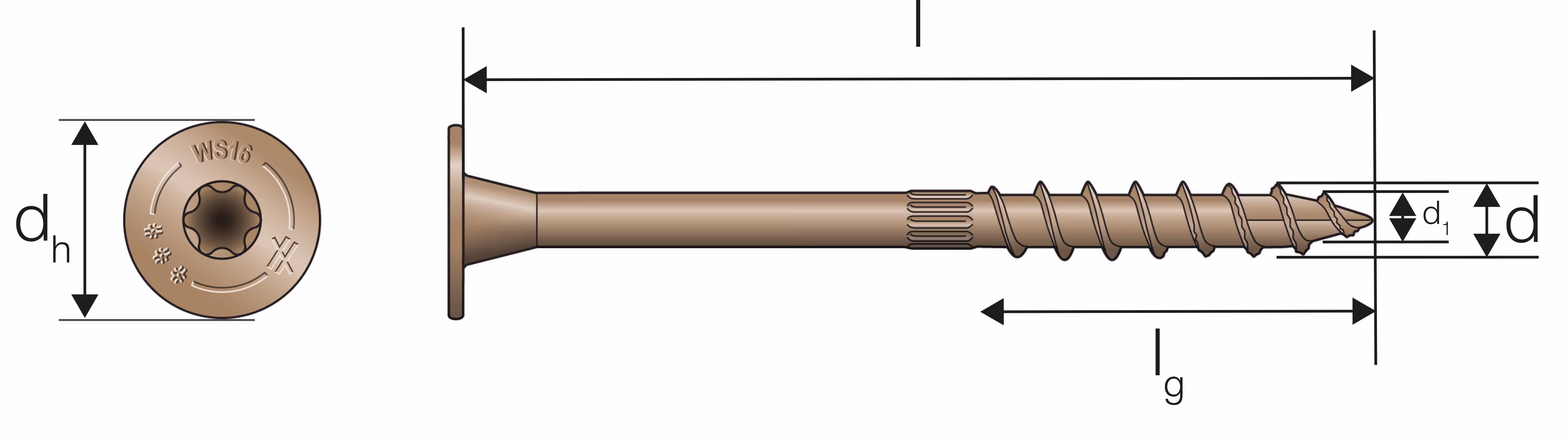 SDWS Vis à bois de construction extérieur 3
