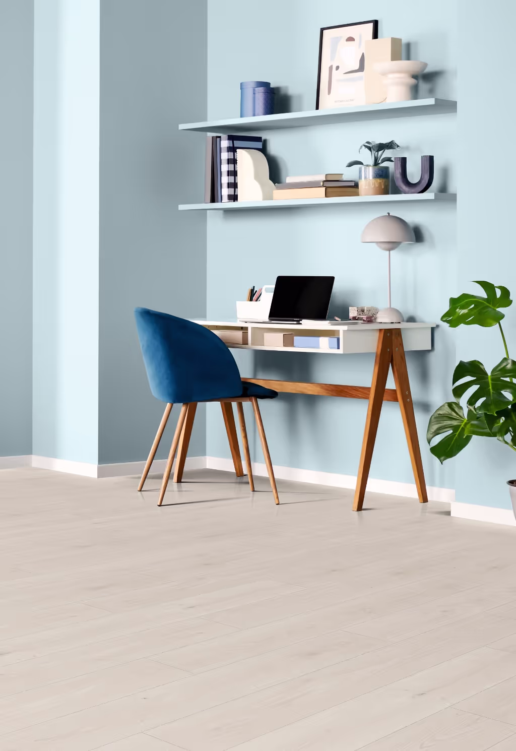 Lame de sol stratifié hydrofuge EGGER White Treviso Oak 4
