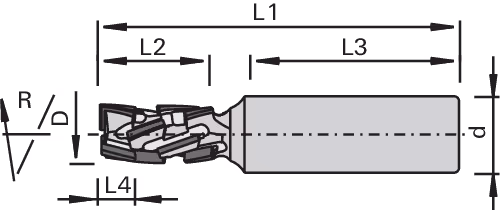 High-performance shank cutters CM DP Nesting LEUCO, Z=3+3 3