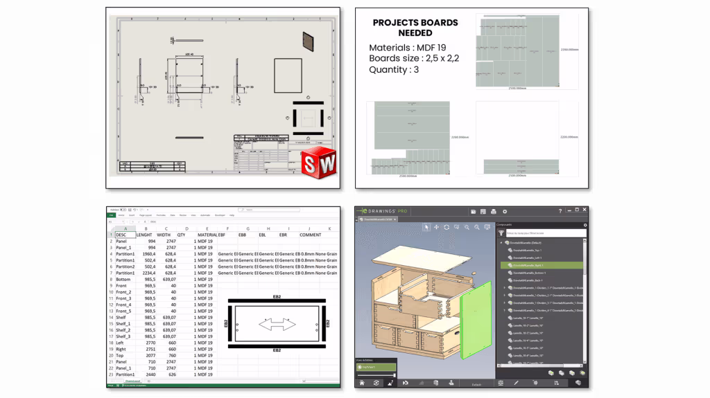 Logiciel de rapport de production SWOOD Report 2