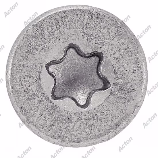 Self-drilling screws with with wings, serrated countersunk head six-lobe, A2 stainless steel 3