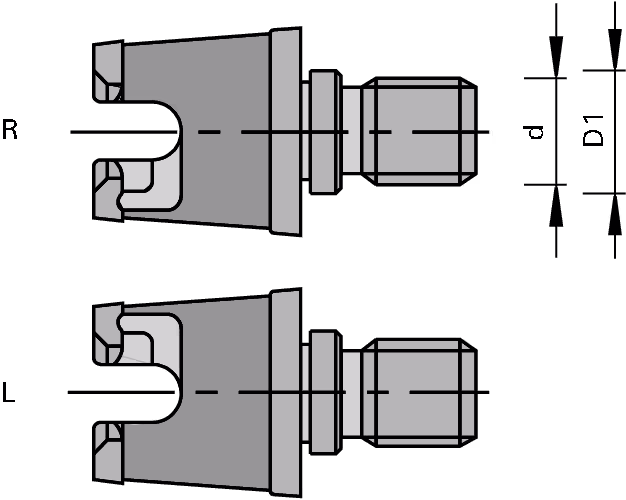 Quick-change systems for drill bits LEUCO, lower part 2