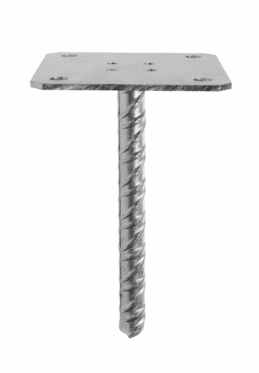 PPSP Pied de poteau simple platine à sceller 2