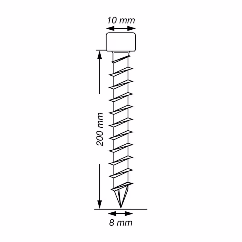 Vis à bois SPAX WIROX tête cylindrique Ø 8 mm 5
