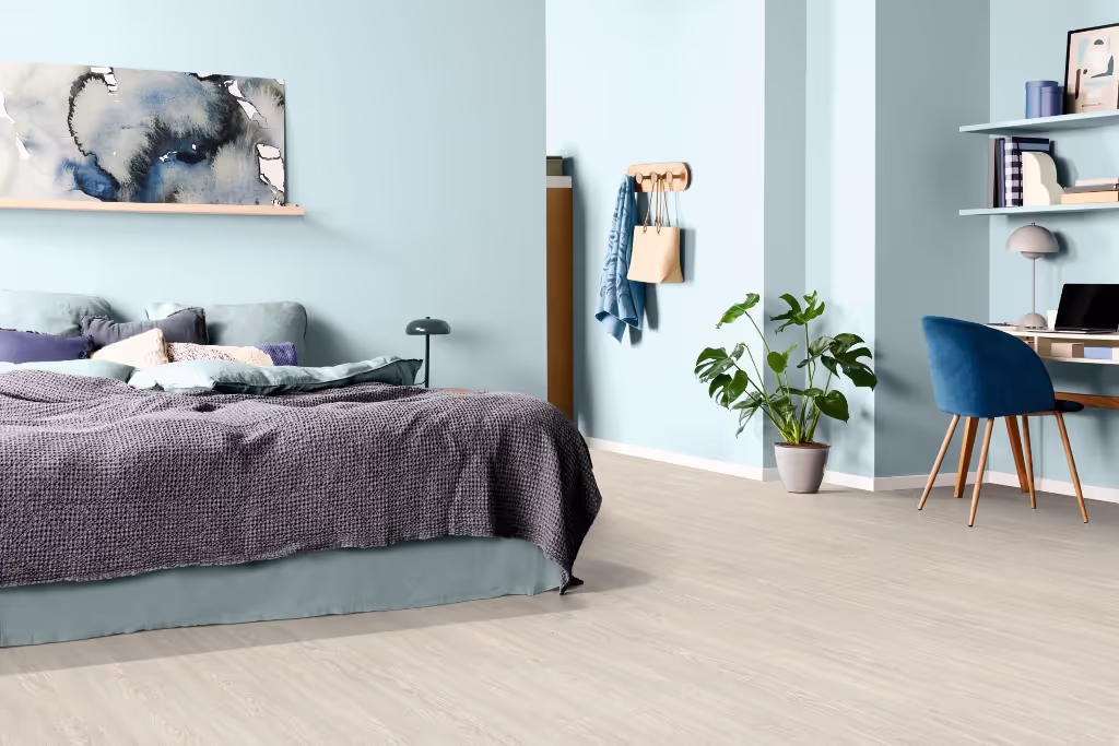 Lame de sol stratifié hydrofuge EGGER White Soria Oak 5