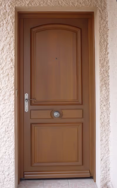 Porte d'entrée bois sur mesure Berthaud 3