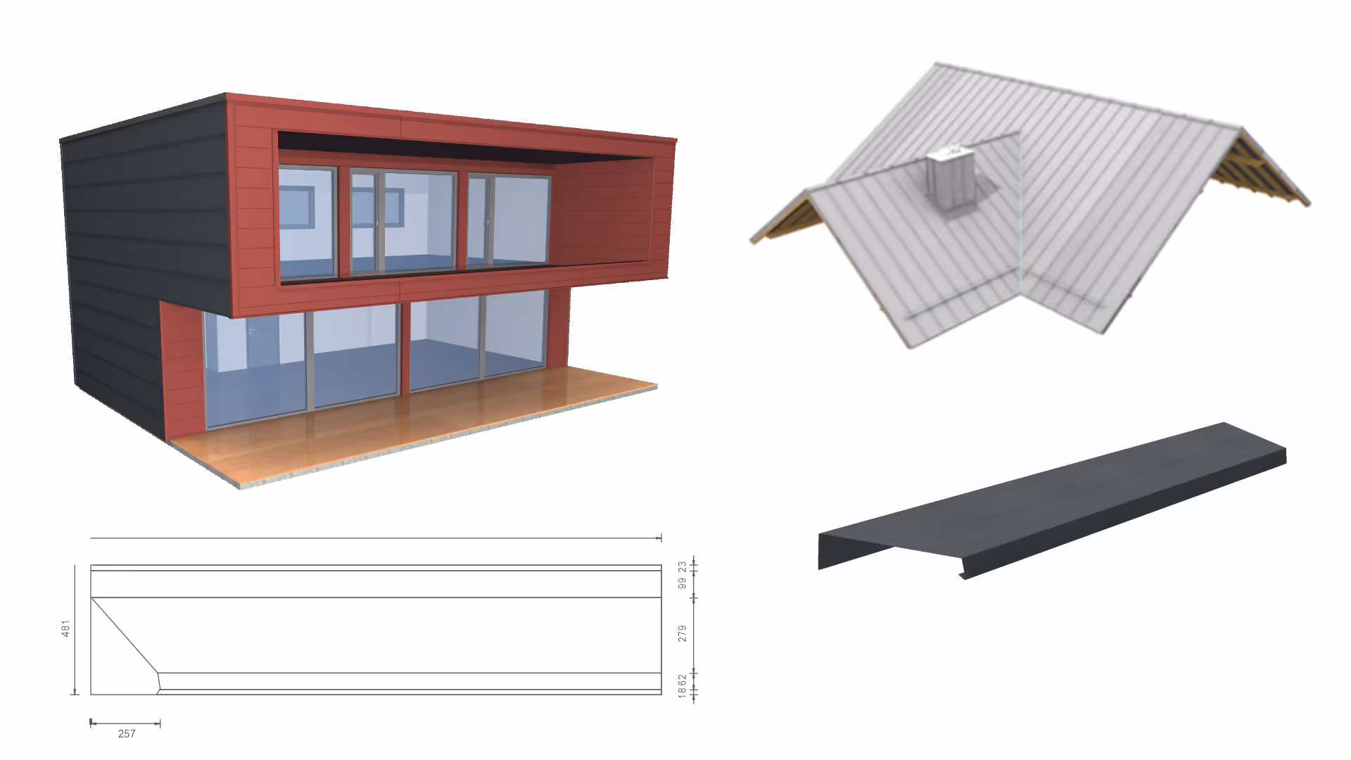 SEMA CAD Software Roofing Sheet Metal Facade 3