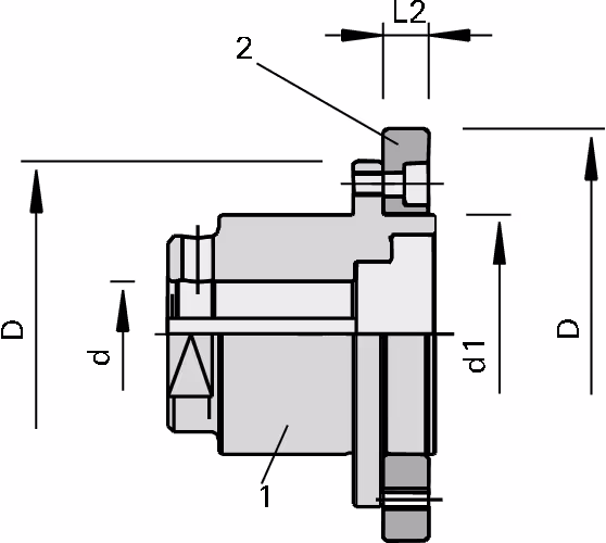 Clamping flanges and sleeves LEUCO 2