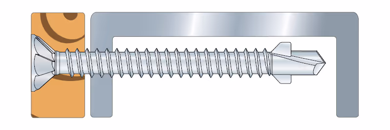 BW Vis bois sur structure acier 3