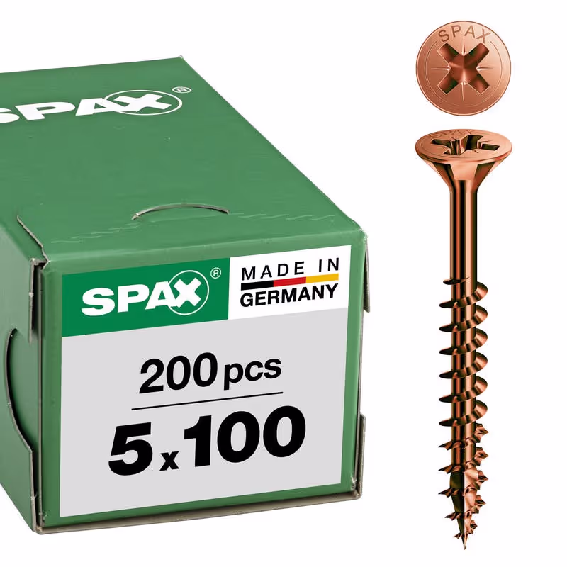 Vis universelle SPAX brunie tête fraisée Ø 3.5–5 mm 2