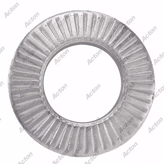 “Contact” washer, narrow series, white zinc-plated steel, NFE 25511 Acton 2