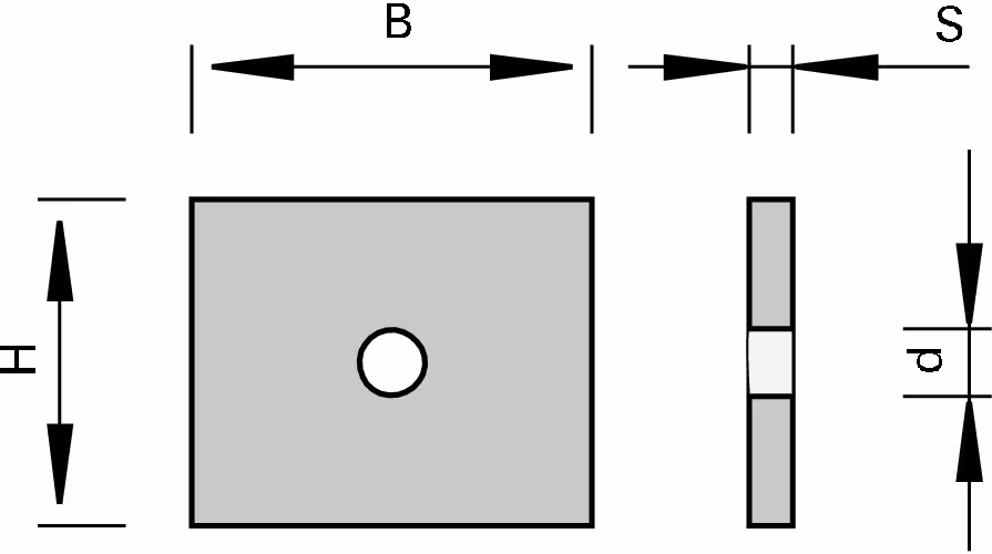 HW blank inserts LEUCO, Central hole 2