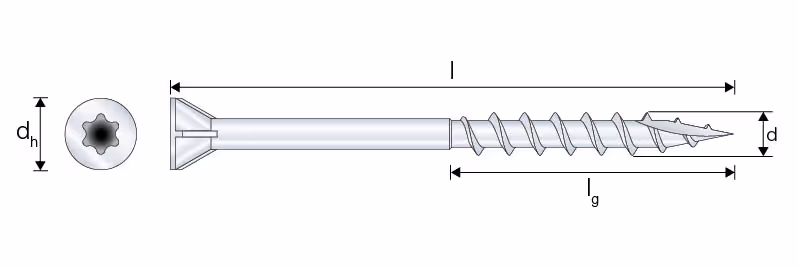RTSA2 Vis pour tuile - Inox A2 3