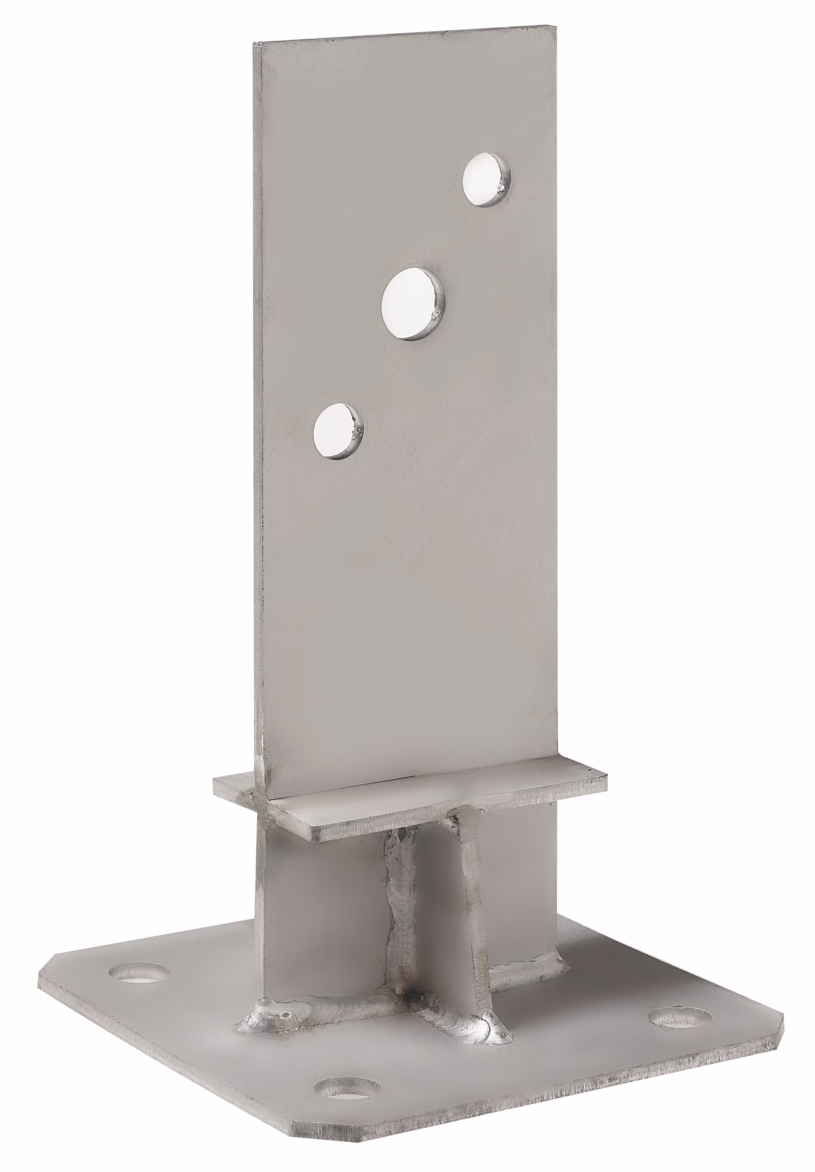 PPSDTIX Pied de poteau en âme avec platine - Inox A2 2