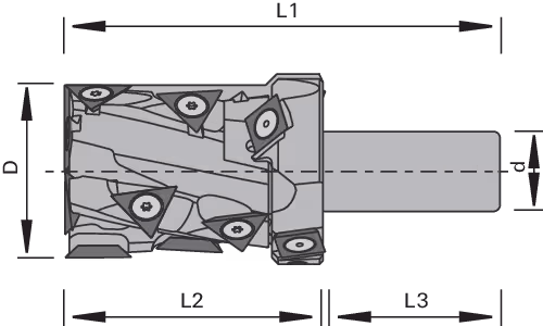 HW electrical socket cutter LEUCO, t3-System 2