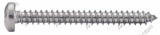 Wide cylindrical head pozidriv sheet metal screw form C, A4 stainless steel, DIN 7981 2