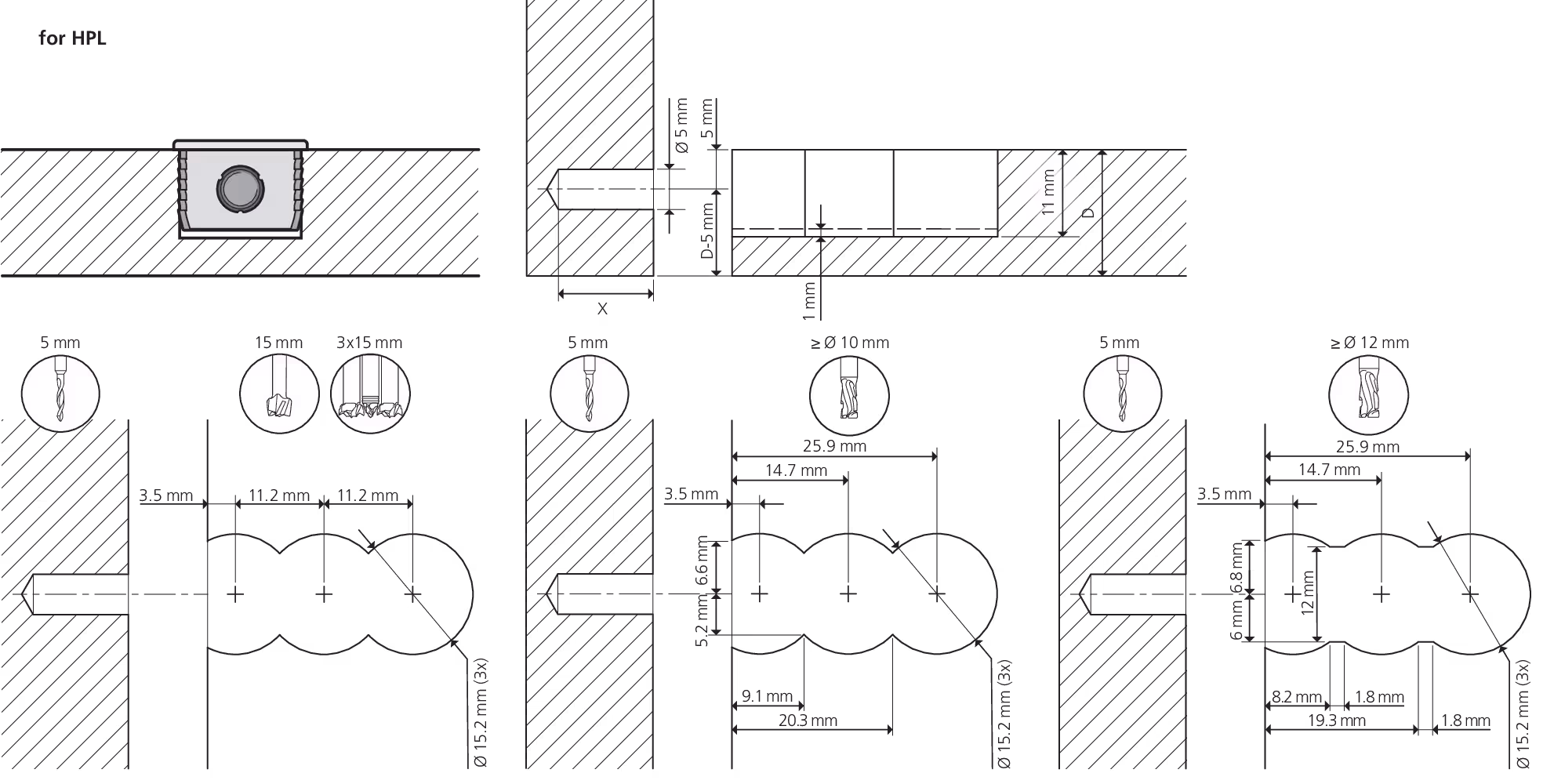 Connecteur de meuble Cabineo 8 M6 2