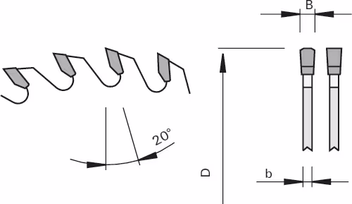 HW panel sizing saw blades, U-Cut speed “TR-F” 2
