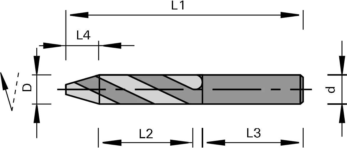 VHW finishing drill – door machining LEUCO 2
