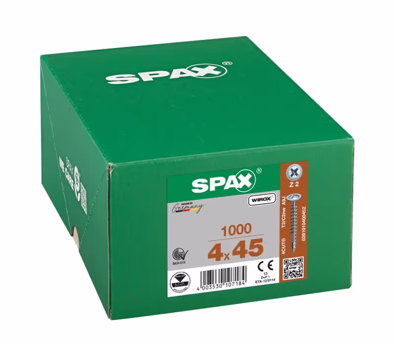 Vis universelle SPAX WIROX tête ronde large plate Ø 3–5 mm 5