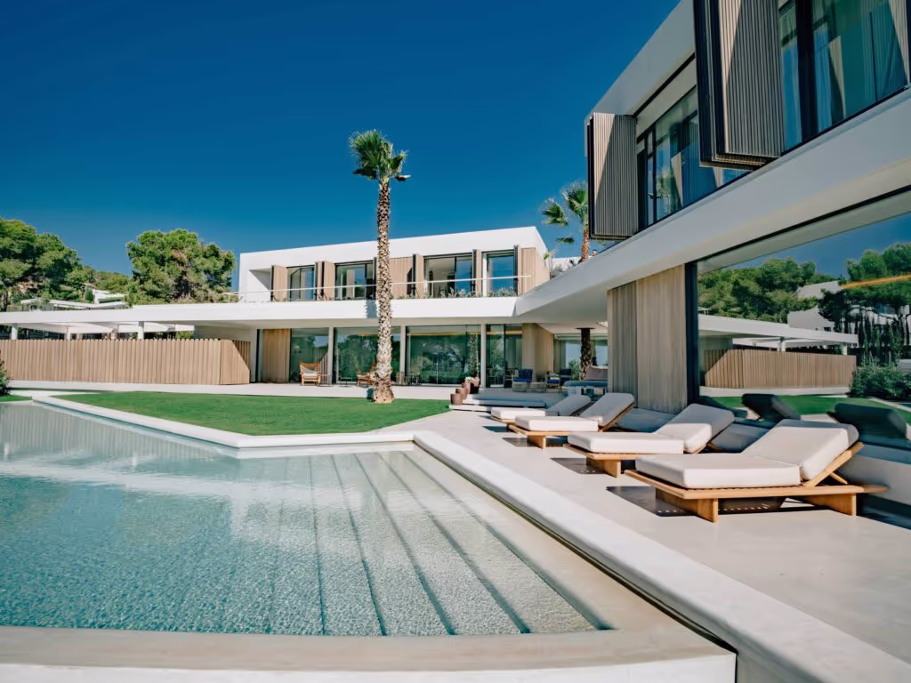 Accoya deck and cladding for Villa Harmony in Ibiza