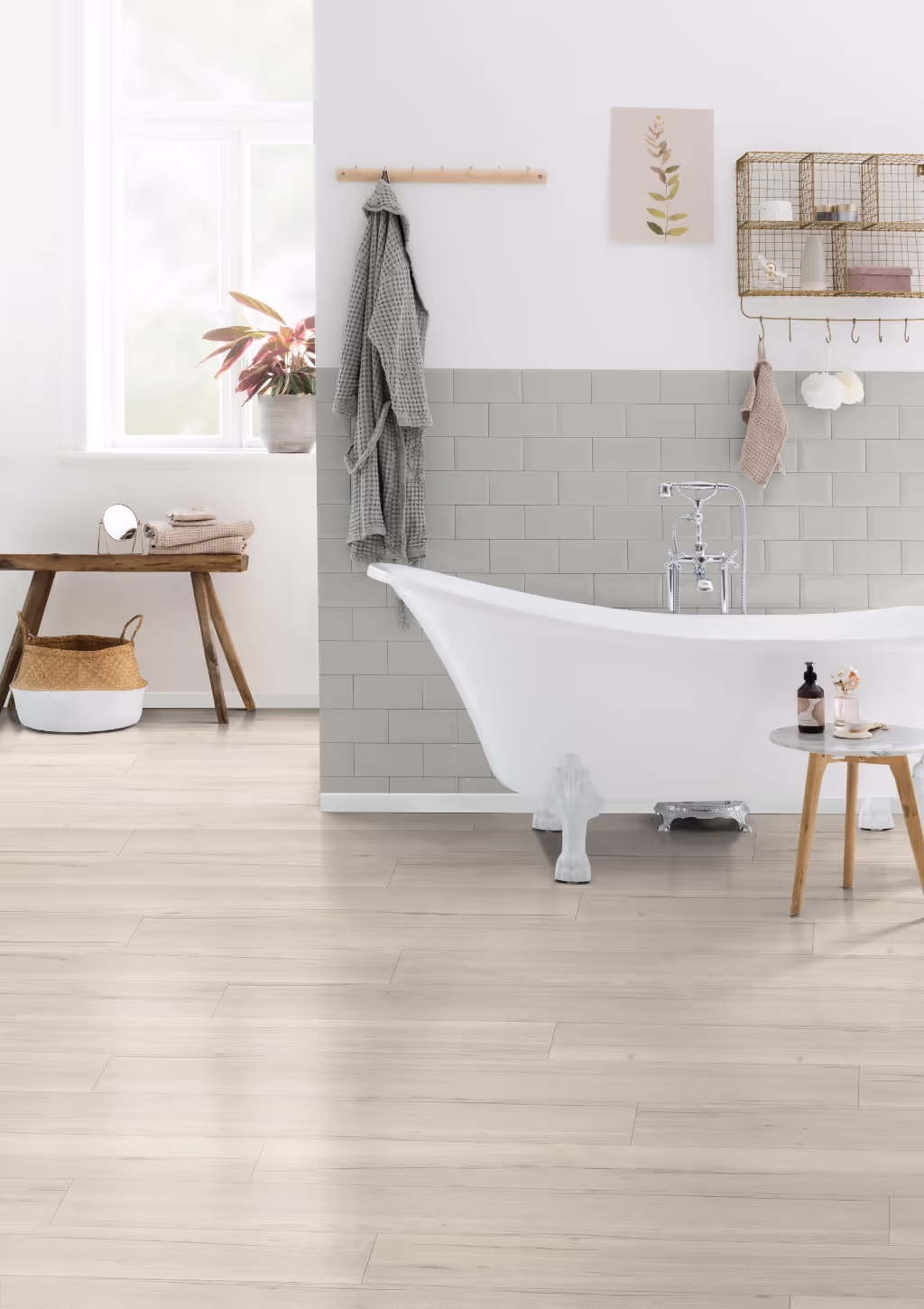 Lame de sol rigide EGGER AquaDura+ Cream Halifax Oak 2