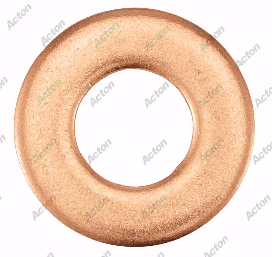 Medium flat washers type M, NFE 25513, brass Acton 2