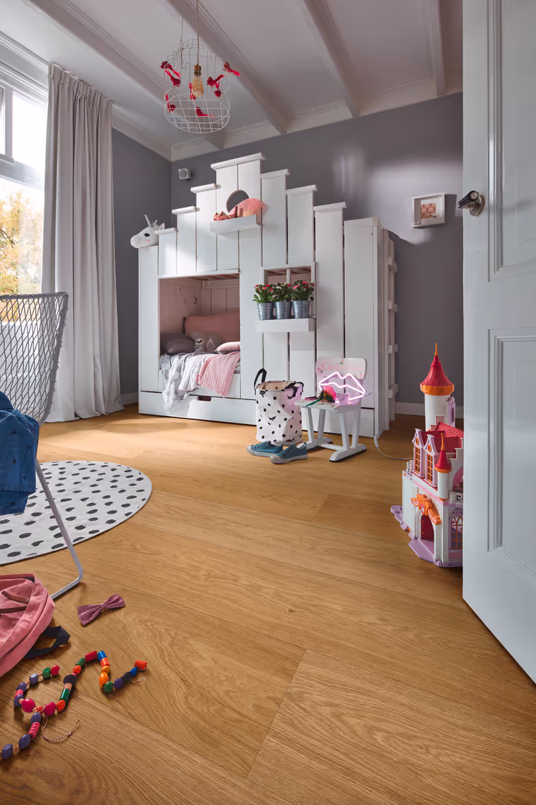 Lame de parquet contrecollé MEISTER Lindura HD 400 chêne Natural oak verni 3